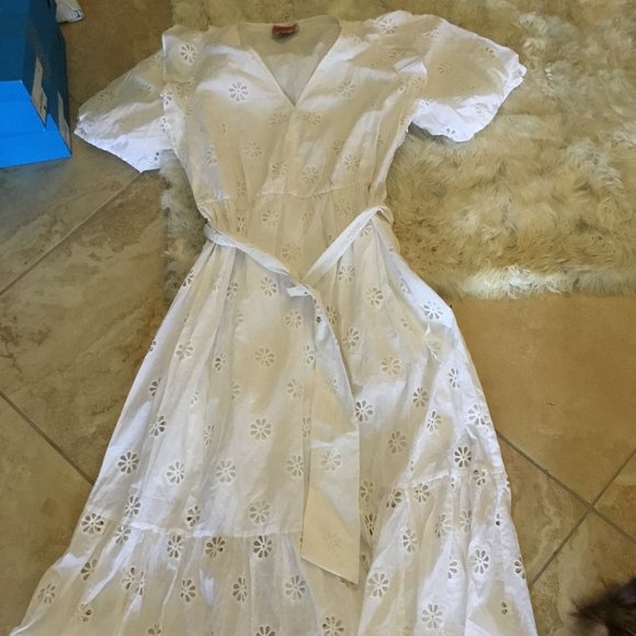 Kate Spade eyelet dress size 16  brand New - Picture 1 of 3